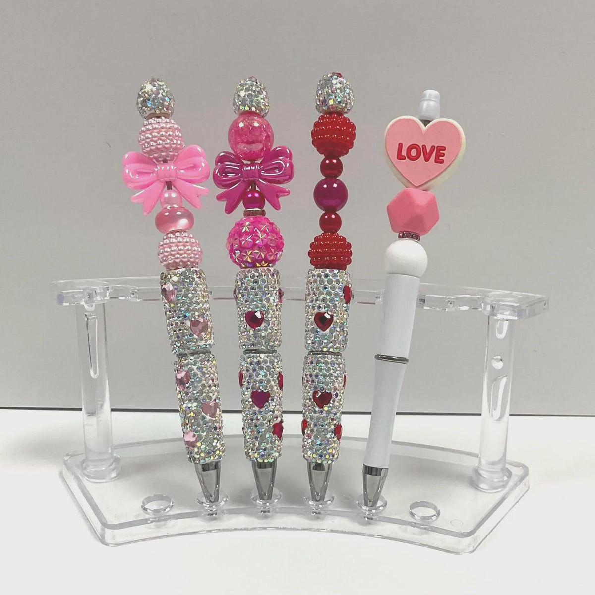 Hearts Beaded Pens